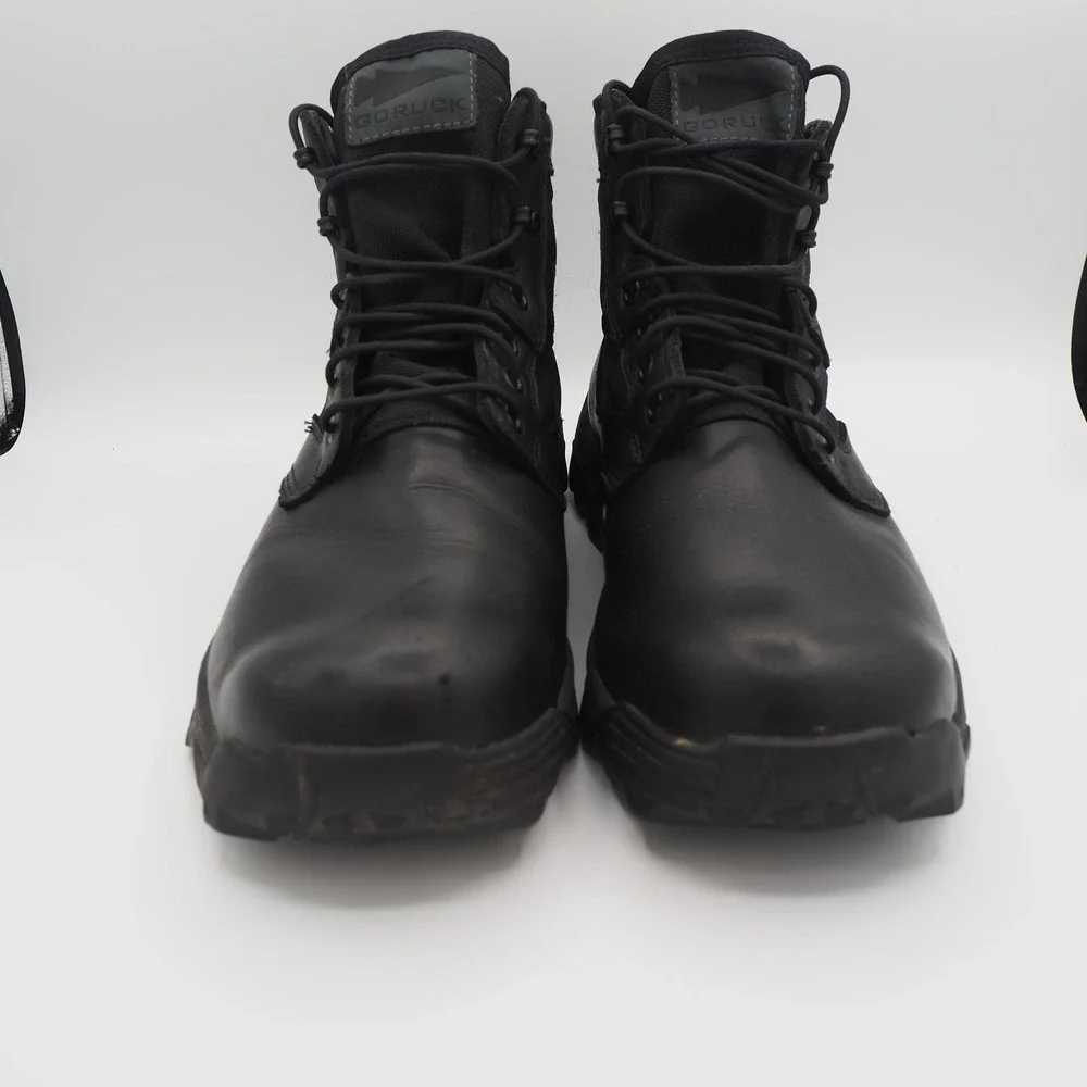 GORUCK MACV-2 Men's Mid Top Tactical Boots Sz 11.5 Triple Black Leather Rucking